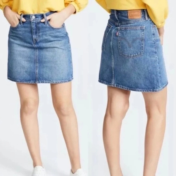 Levi's Blue Core Denim Skirt - Picture 1 of 3